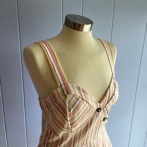 Yoyo 5 eomens top striped print fit/flare